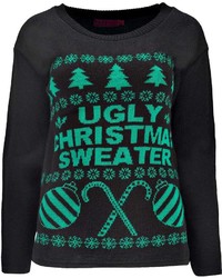 Boohoo Louise Ugly Christmas Sweater Xmas Jumper
