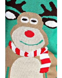 Boohoo Ruby Reindeer Christmas Jumper