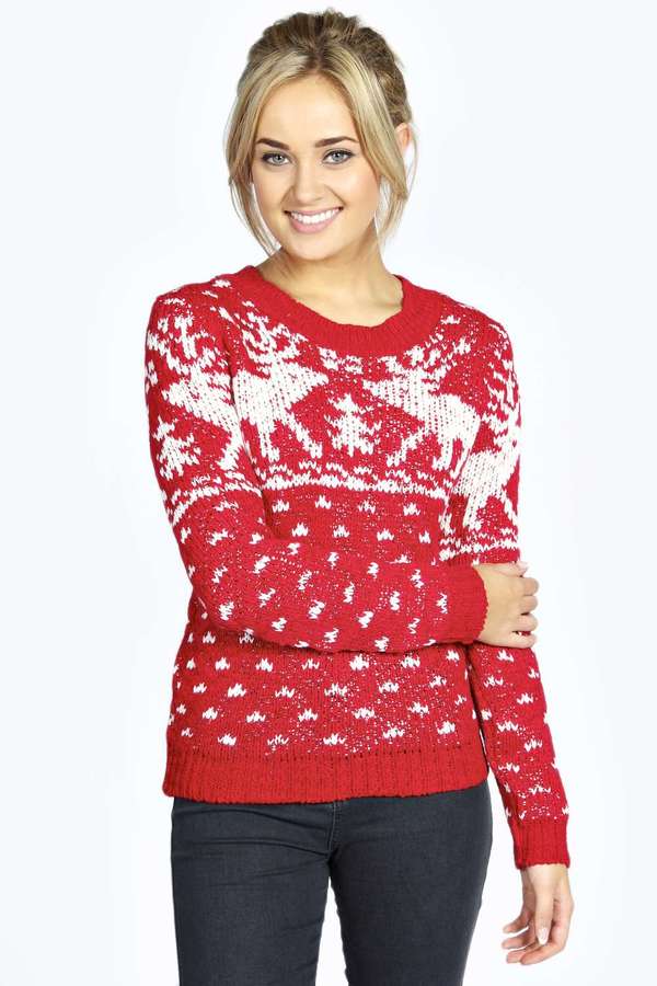 Boohoo Ruby Reindeer Christmas Jumper | Where to buy & how to wear