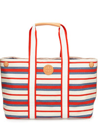 Tory Burch Printed Canvas East West Tote Cometred