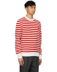 Acne Studios Red White Breton Stripe Sweater