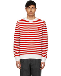 Acne Studios Red White Breton Stripe Sweater