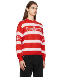 Rassvet Red White Striped Mogutin Sweater