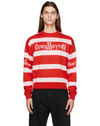 Rassvet Red White Striped Mogutin Sweater