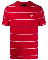 Emporio Armani Woven Stripe T Shirt
