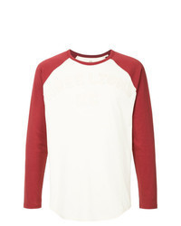 Red and White Long Sleeve T-Shirt