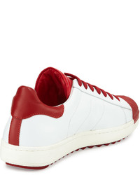 Moncler Mr Bicolor Low Top Sneakers Whitered