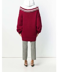 Act N°1 Hoodie Layered Off Shoulder Sweater