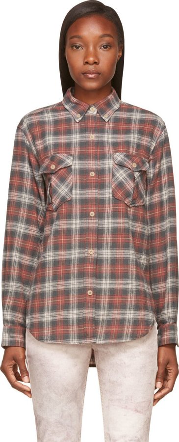 Isabel marant discount etoile plaid shirt