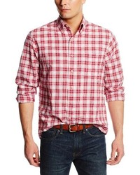 Izod Long Sleeve Textured Plaid Button Down Woven