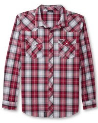 Men S Red And White Plaid Long Sleeve Shirts From Macy S Men S