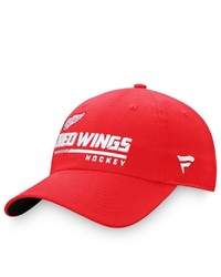 FANATICS Branded Red Detroit Red Wings Authentic Pro Locker Room Adjustable Hat At Nordstrom