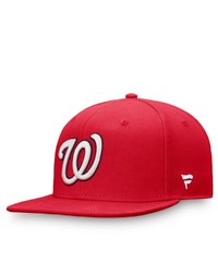 FANATICS Branded Red Washington Nationals Core Adjustable Snapback Hat At Nordstrom