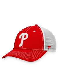 FANATICS Branded Redwhite Philadelphia Phillies Sport Resort Trucker Snapback Hat