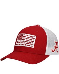 Columbia Crimson Alabama Crimson Tide Pfg Tonal Fish Flag Flex Hat