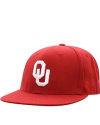 Top of the World Crimson Oklahoma Sooners Team Color Fitted Hat