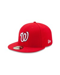 New Era Cap New Era Navyred Washington Nationals Alternate Authentic Collection On Field 59fifty Fitted Hat