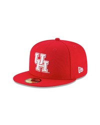 New Era Cap New Era Red Houston Cougars Basic 59fifty Fitted Hat