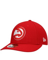 New Era Red Atlanta Hawks Team Low Profile 59fifty Fitted Hat