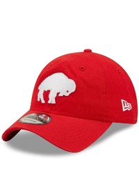 New Era Red Buffalo Bills Core Classic 20 Historic Logo 9twenty Adjustable Hat