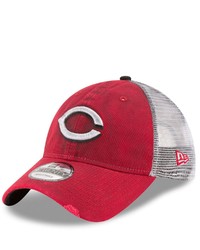 New Era Red Cincinnati Reds Team Rustic 9twenty Adjustable Hat