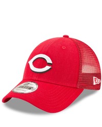 New Era Red Cincinnati Reds Trucker 9forty Adjustable Snapback Hat At Nordstrom