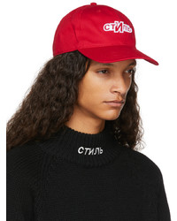 Heron Preston Red Ctnmb Sport Hat