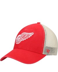 '47 Red Detroit Red Wings Flag Mvp Trucker Snapback Hat