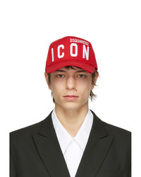 DSQUARED2 Red Icon Baseball Cap