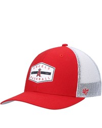 '47 Red Los Angeles Angels Convoy Trucker Snapback Hat