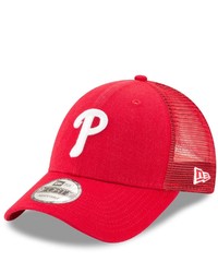 New Era Red Philadelphia Phillies Trucker 9forty Adjustable Snapback Hat At Nordstrom