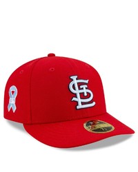 New Era Red St Louis Cardinals 2021 Fathers Day On Field Low Profile 59fifty Fitted Hat