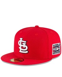 New Era Red St Louis Cardinals Side Patch 2006 World Series 59fifty Fitted Hat