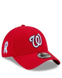 New Era Red Washington Nationals 2021 Fathers Day 9twenty Adjustable Hat