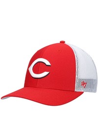 '47 Redwhite Cincinnati Reds Primary Logo Trucker Snapback Hat