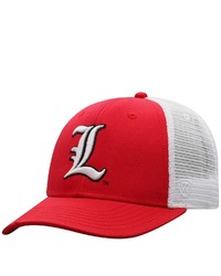 Top of the World Redwhite Louisville Cardinals Trucker Snapback Hat