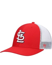 '47 Redwhite St Louis Cardinals Primary Logo Trucker Snapback Hat At Nordstrom