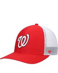 '47 Redwhite Washington Nationals Primary Logo Trucker Snapback Hat At Nordstrom