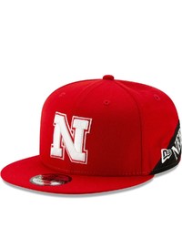 New Era Scarlet Nebraska Huskers Bulletin 9fifty Snapback Hat