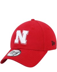 New Era Scarlet Nebraska Huskers Core Fit 49forty Fitted Hat