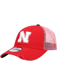 New Era Scarlet Nebraska Huskers Rustic Trucker 9twenty Snapback Hat At Nordstrom