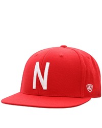Top of the World Scarlet Nebraska Huskers Team Color Fitted Hat