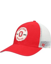 '47 Scarlet Ohio State Buckeyes Howell Mvp Trucker Snapback Hat