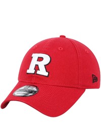 New Era Scarlet Rutgers Scarlet Knights Team Core 9twenty Adjustable Hat