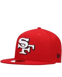 New Era Scarlet San Francisco 49ers Eletal 59fifty Fitted Hat At Nordstrom