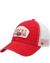 '47 Scarlet San Francisco 49ers Penwald Trucker Clean Up Snapback Hat At Nordstrom