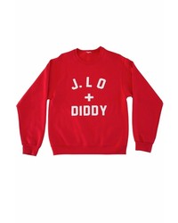 Private Party Jlo Diddy Sweatshirt In Red