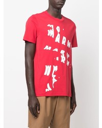 Marni Abstract Logo Print T Shirt