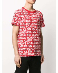 Calvin Klein Jeans All Over Logo Print T Shirt