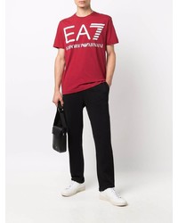 Ea7 Emporio Armani Boxy Logo T Shirt